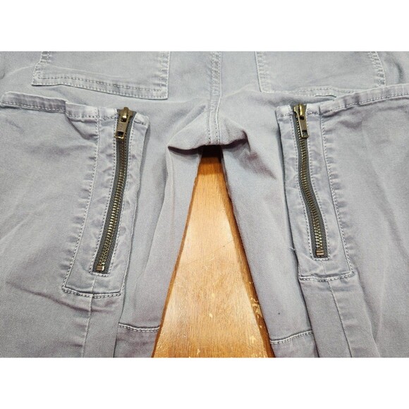 Madewell Gray Mid Rise Fatigues Ankle Zip Skinny Pants Sz 27 - Picture 8 of 8